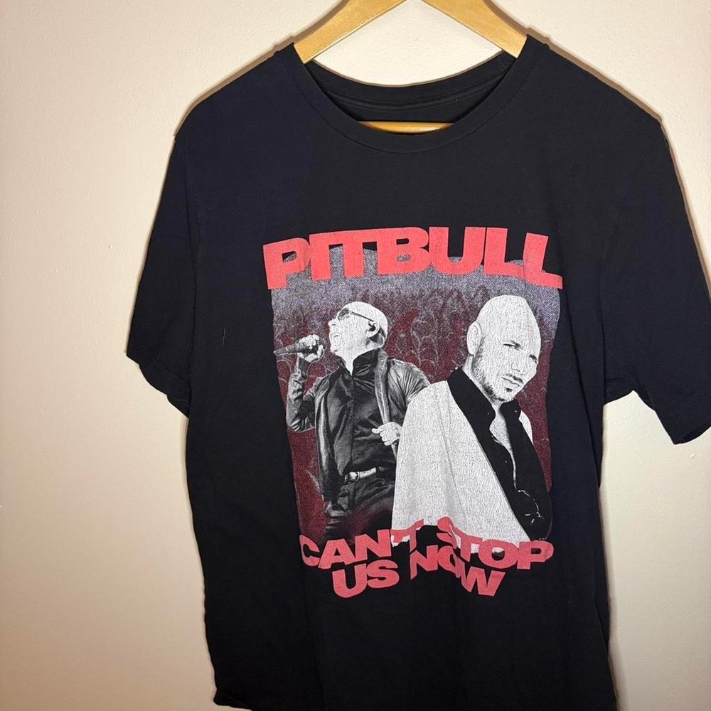 Pitbull black tour t-shirt Size XL